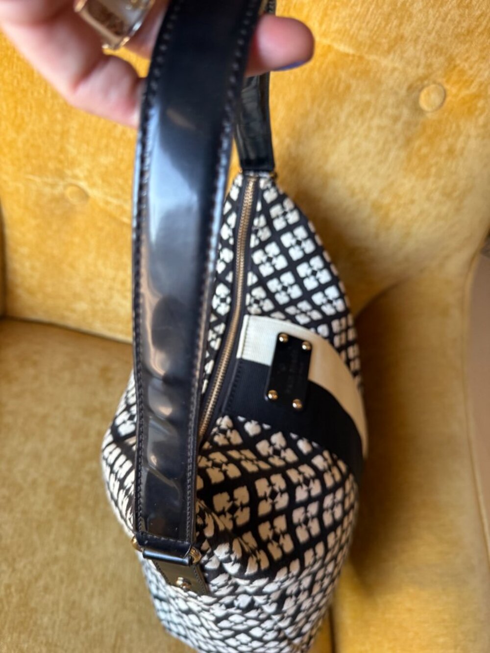 KATE SPADE Classic Pattern NOEL Shoulder Purse - Picture 3 of 12